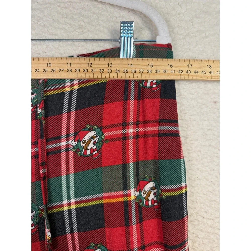 Buc-ee's Pajama Pants M Red Plaid Christmas Beaver Drawstring Loungewear
